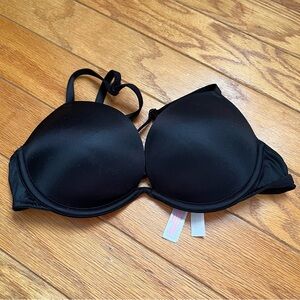 PINK Black 32B Super Push Up Bra